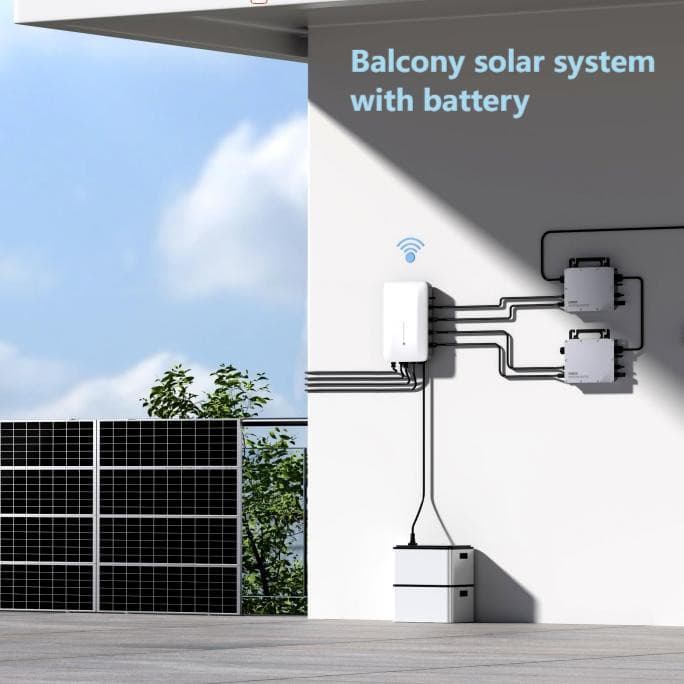 Balcony Solar System With LiFePo4 Battery